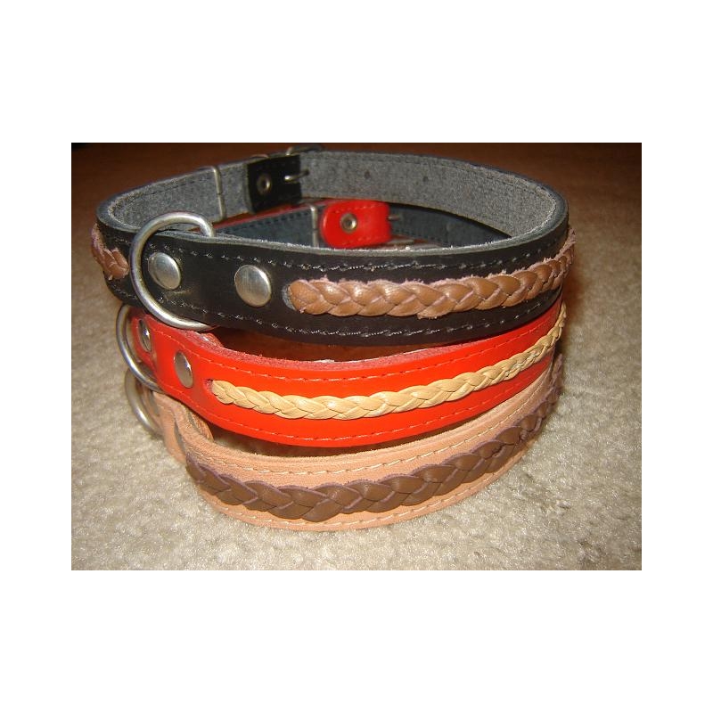 Antkaklis odinis 14mm/40cm