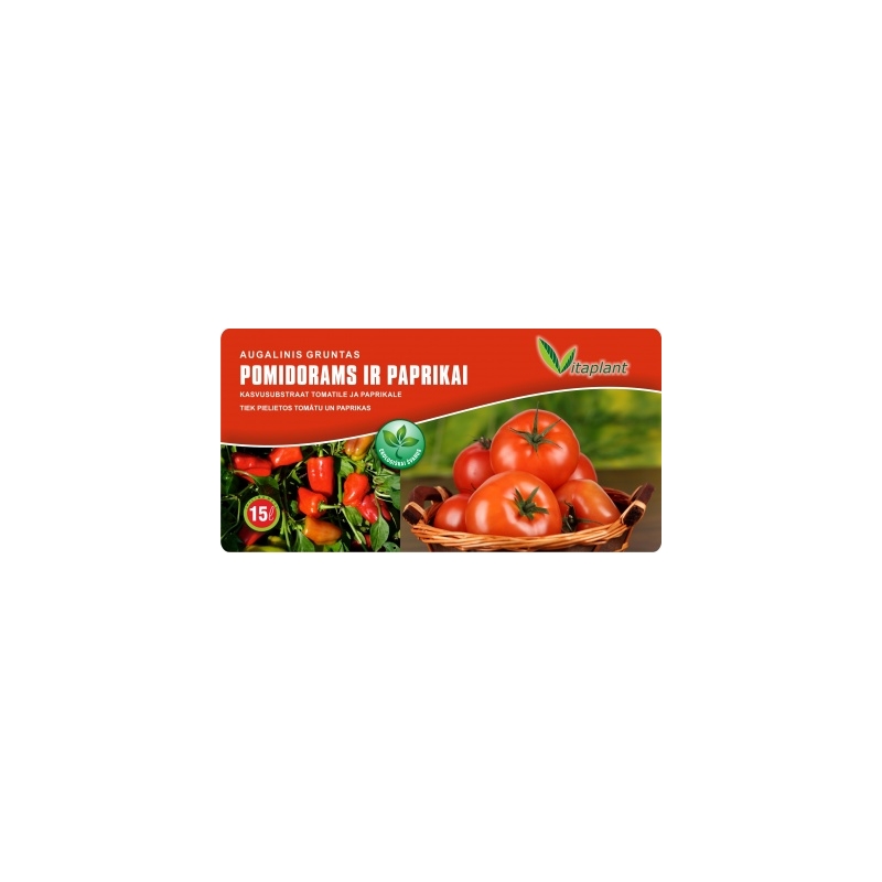 Augalinis gruntas  - Pomidorams ir paprikai 15l